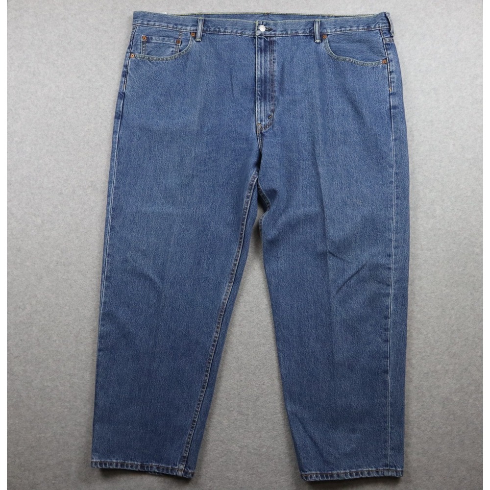 Levi's 550 Jeans Mens‎ 50x30 Relaxed Fit Loose 5-Pocket Cotton Denim Medium Blue